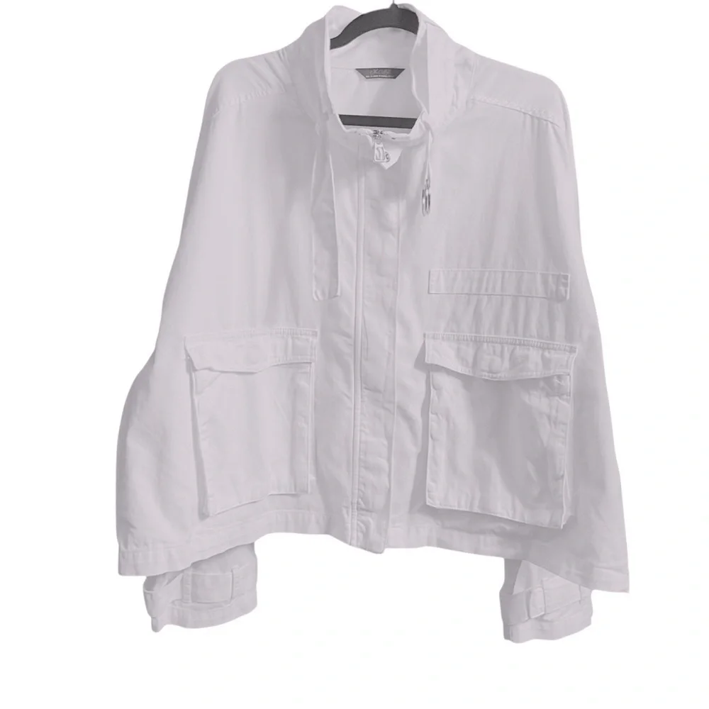 Excuse Vintage Oversized Cotton Cropped Women's Jacket Plus Size Dead Stock Nwot